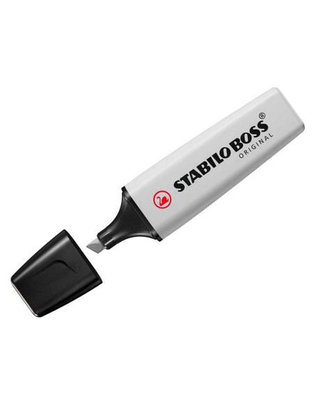 Rotulador stabilo boss fluorescente 70 pastel gris polvoriento