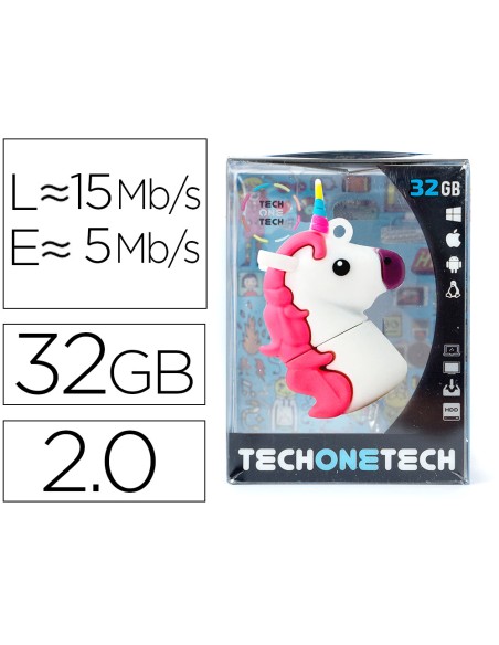 Memoria usb tech on tech mi unicornio 32 gb