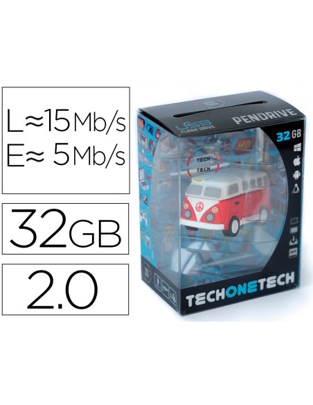 Memoria usb tech on tech hippy van bang camper...