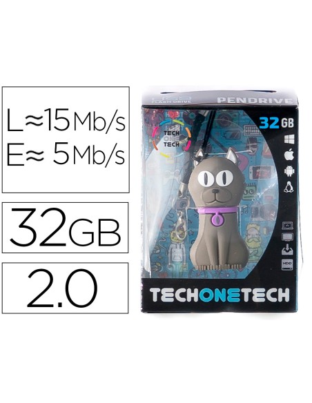 Memoria usb tech on tech felix the cat 32 gb