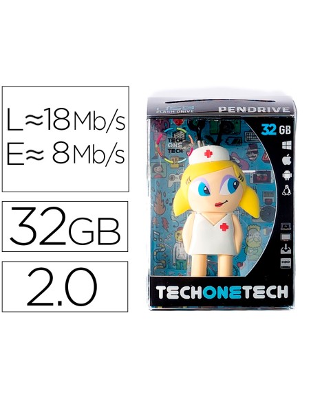 Memoria usb tech on tech enfermera kitty 32 gb