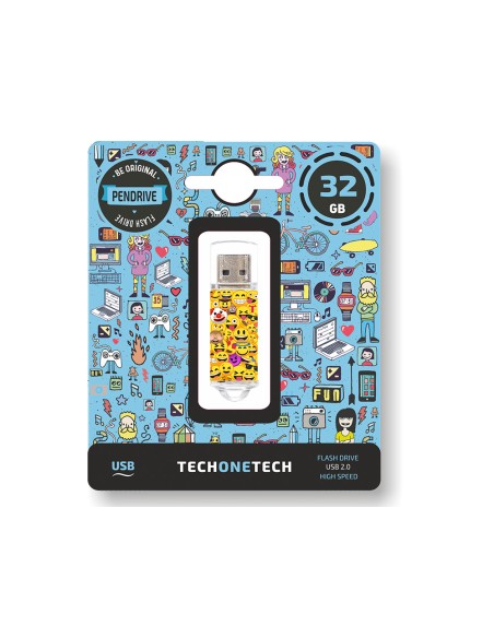 Memoria usb tech on tech emojitech emojis 32 gb