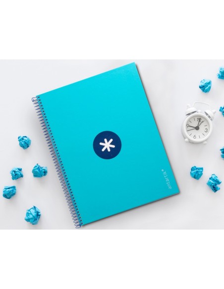 Cuaderno espiral a4 micro antartik tapa forrada...