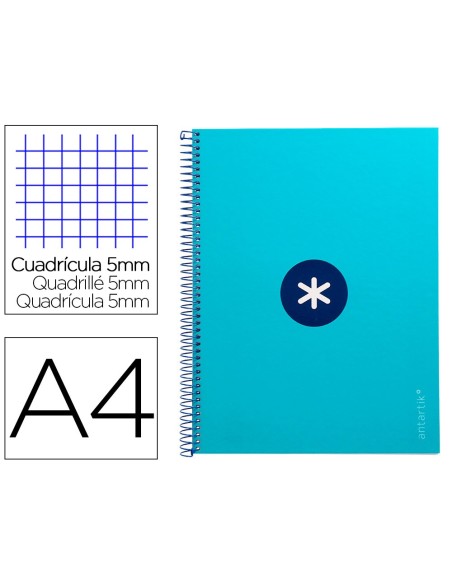 Cuaderno espiral a4 micro antartik tapa forrada...