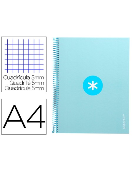 Cuaderno espiral a4 micro antartik tapa forrada...
