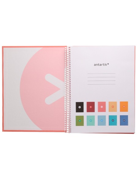 Cuaderno espiral a4 micro antartik tapa forrada...