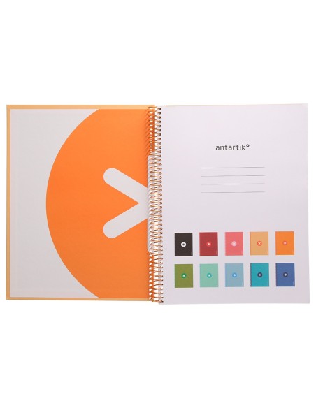Cuaderno espiral a4 micro antartik tapa forrada...