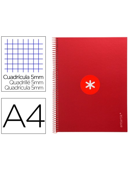 Cuaderno espiral a4 micro antartik tapa forrada...