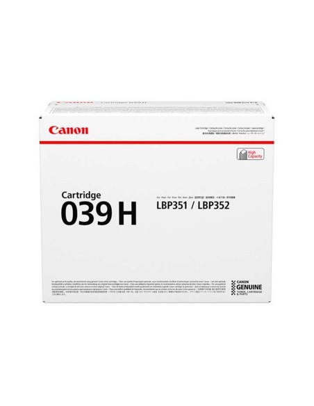 Toner canon 039h isensys lbp351x lbp352x negro