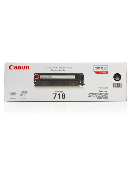 Toner canon 718b lbp7680 lbp7200 mf8300 pack negro