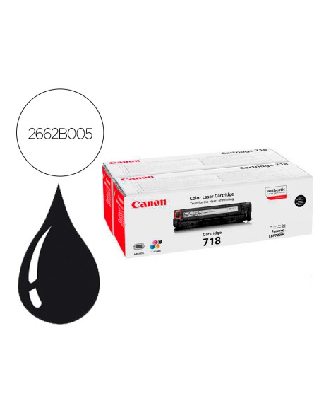 Toner canon 718b lbp7680 lbp7200 mf8300 pack negro