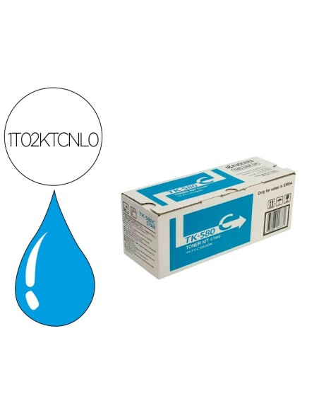 Toner tk580c kyocera -mita fs-c5150dn p6021cdn...