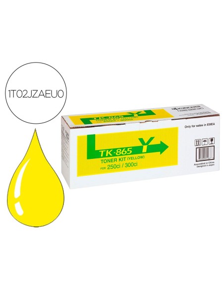 Toner tk865y kyocera -mita copiadora amarillo...
