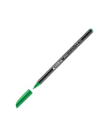 Rotulador edding punta fibra 1200 verde n.4...