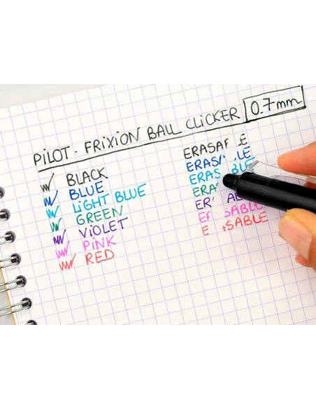 Boligrafo pilot frixion clicker borrable 0,7 mm...