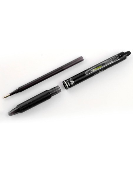 Boligrafo pilot frixion clicker borrable 0,7 mm punta media negro en blister