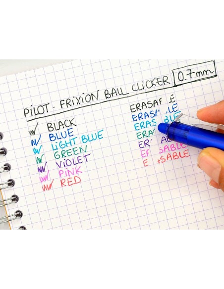 Boligrafo pilot frixion clicker borrable 0,7 mm...