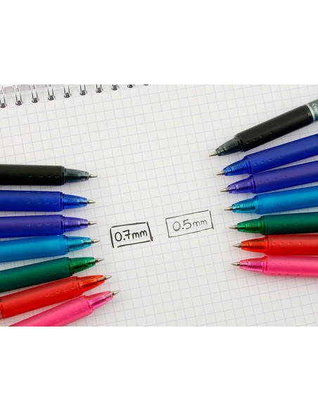 Boligrafo pilot frixion ball borrable 0,7 mm punta media rojo en blister