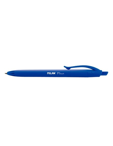 Boligrafo milan p1 retractil 1 mm touch azul...