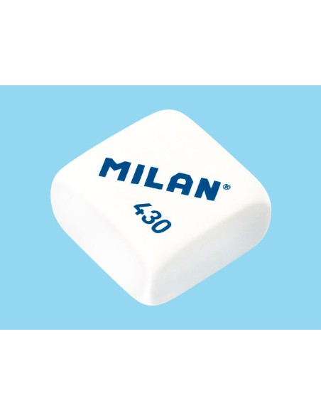Sacapuntas milan collection plastico 2 usos + 4 gomas de borrar 430