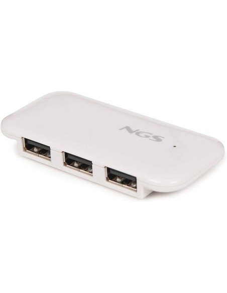 Hub usb 2.0 ngs ihub con 4 puertos color blanco