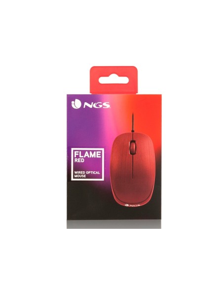 Raton ngs wired flame optico con cable 1000 dpi...