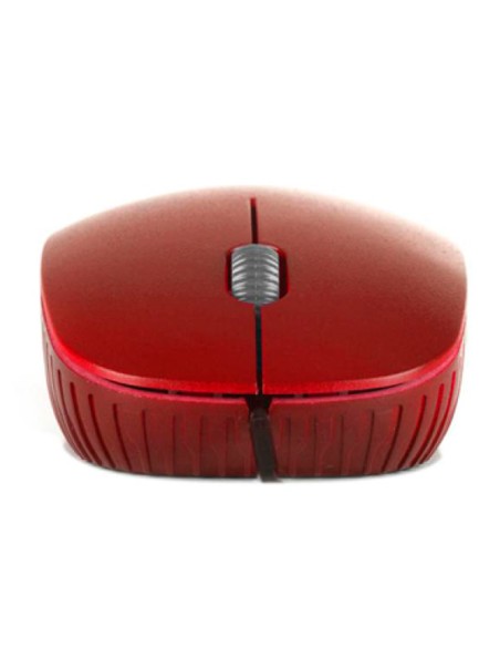 Raton ngs wired flame optico con cable 1000 dpi ambidiestros usb color rojo