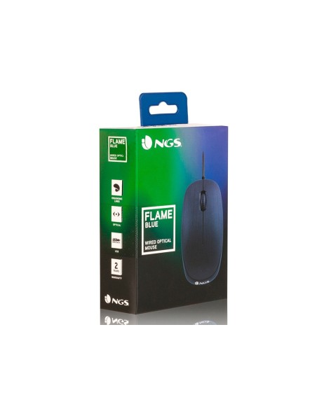 Raton ngs wired flame optico con cable 1000 dpi...