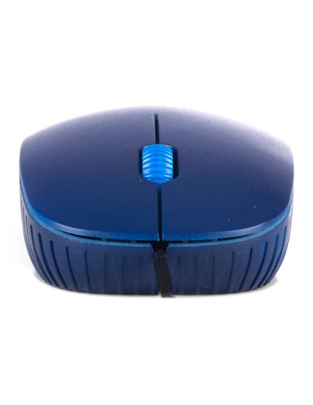 Raton ngs wired flame optico con cable 1000 dpi ambidiestros usb color azul