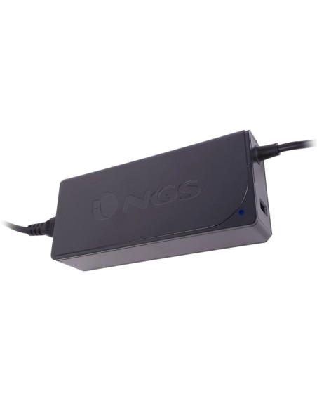 Adaptador de corriente ngs automatic 90w con 9 adaptadores y salida usb 2a