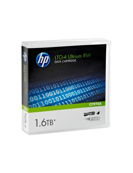 Cinta de datos ultrium 4 1.6tb rw/1000 paginas