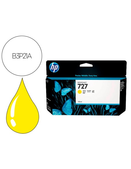 Ink-jet hp designjet t920/t1500 n 727 amarillo alta/1000 paginas