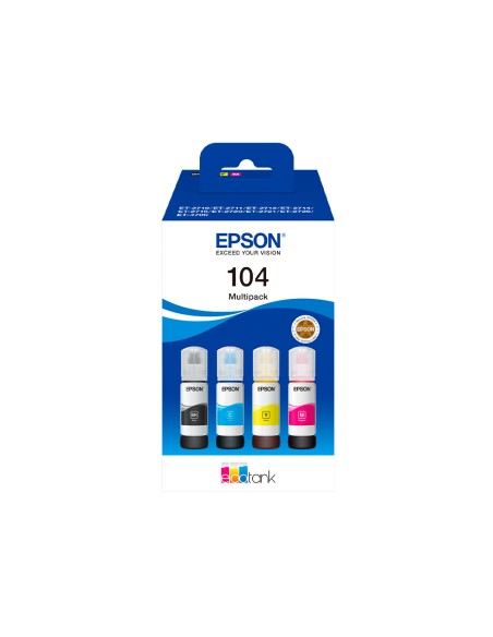 Ink-jet epson /104 4 clr multipack (bk / c / m / y)/ecotank et-2710 / et-2711 / et-2712 / et-2714 / et-2715
