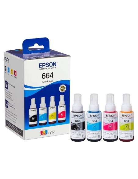 Ink-epson /664 4 clr multipack (bk / c / m / y)...