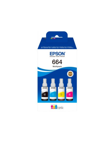 Ink-epson /664 4 clr multipack (bk / c / m / y)...